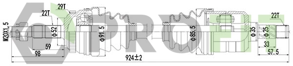 Drive Shaft (2730-0770)