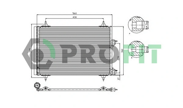 Condenser, air conditioning (PR 1905C1)