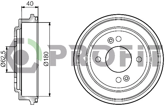 Brake Drum (5020-0042)