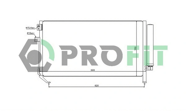 Condenser, air conditioning (PR 2028C1)