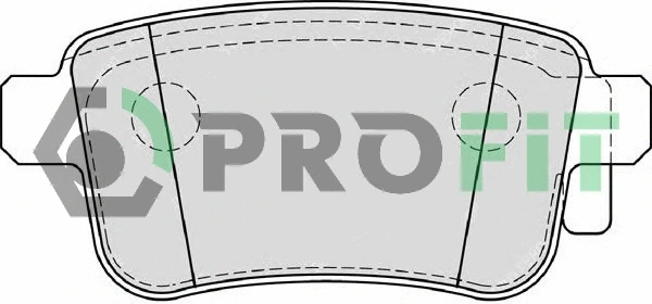 Brake Pad Set, disc brake (5000-4186)
