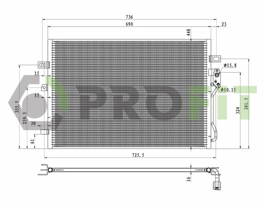 Condenser, air conditioning (1770-6001)