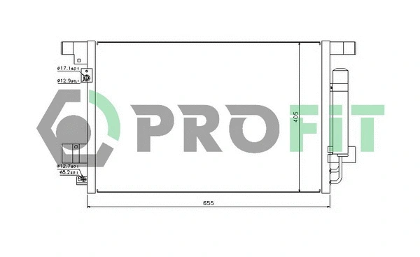 Condenser, air conditioning (PR 1605C1)