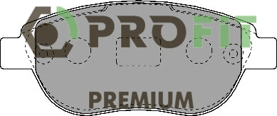 Brake Pad Set, disc brake (5005-1476)