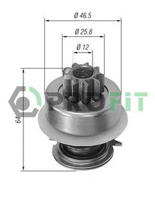 Freewheel Gear, starter (1910-8014)
