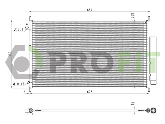 Condenser, air conditioning (1770-0204)