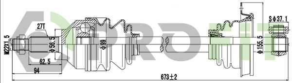 Drive Shaft (2730-0196)
