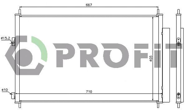 Condenser, air conditioning (PR 2023C1)