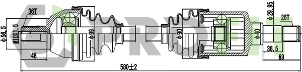 Drive Shaft (2730-3018)