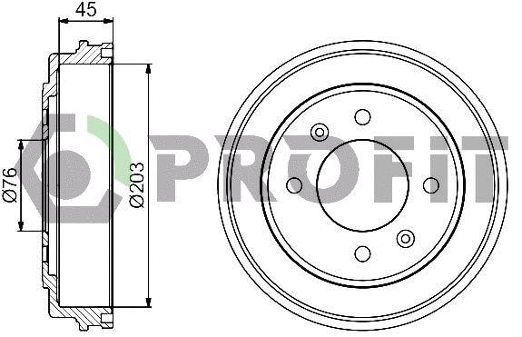 Brake Drum (5020-0041)
