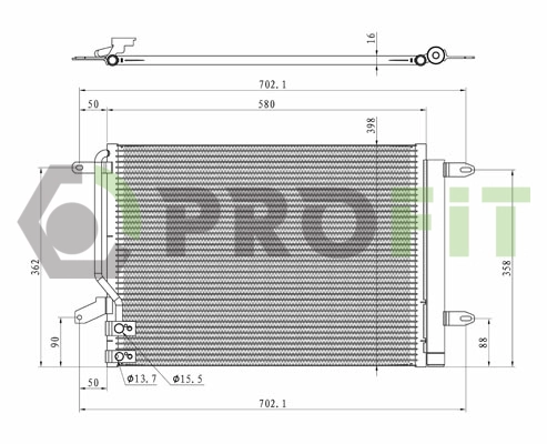 Condenser, air conditioning (1770-0022)