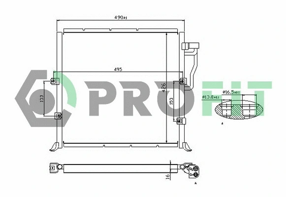 Condenser, air conditioning (PR 0063C1)