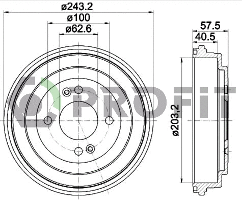 Brake Drum (5020-0039)
