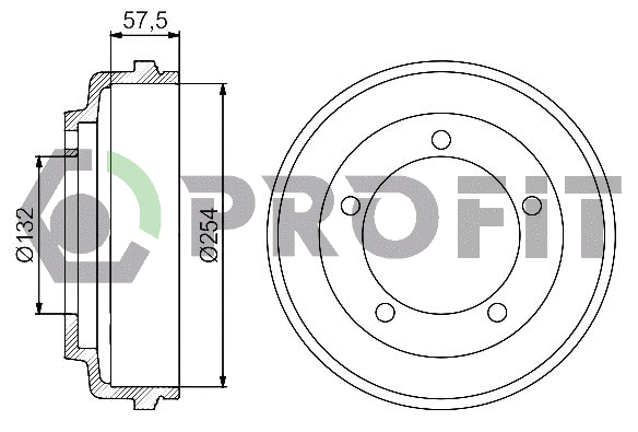 Brake Drum (5020-0029)