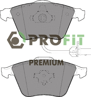 Brake Pad Set, disc brake (5005-1629)