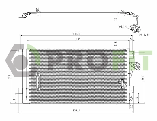 Condenser, air conditioning (1770-0004)