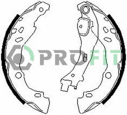 Brake Shoe Set (5001-0657)
