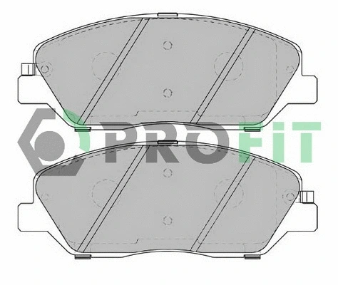 Brake Pad Set, disc brake (5000-2018)