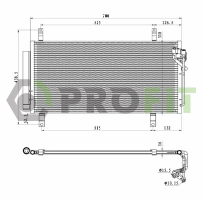 Condenser, air conditioning (1770-0535)