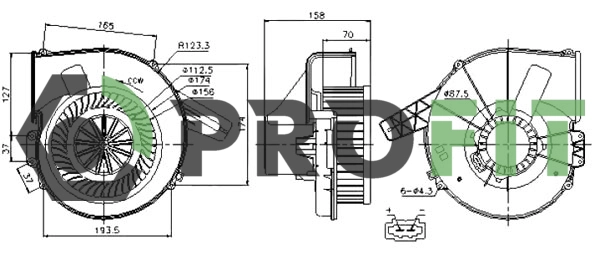 Interior Blower (1860-0006)
