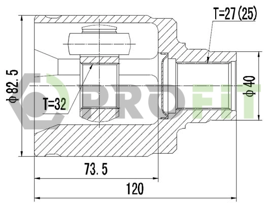 Joint Kit, drive shaft (2810-2045)