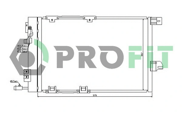 Condenser, air conditioning (PR 5050C1)