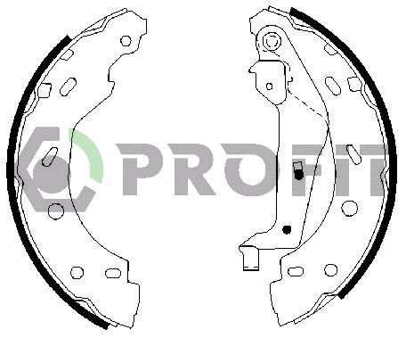 Brake Shoe Set (5001-0614)