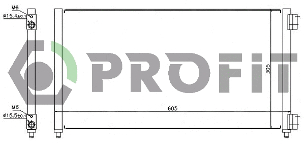 Condenser, air conditioning (PR 2032C1)