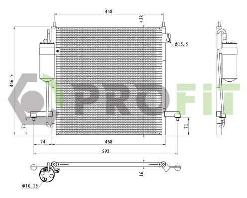 Condenser, air conditioning (1770-0270)