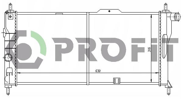 Radiator, engine cooling (PR 5052A3)