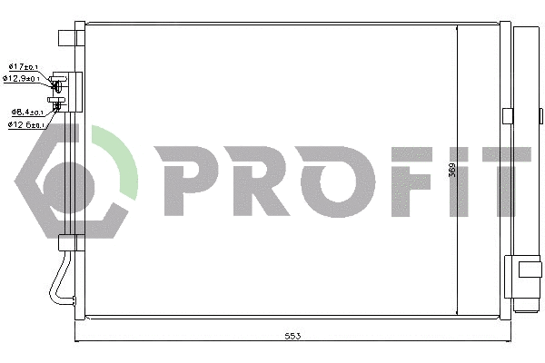 Condenser, air conditioning (PR 1310C1)