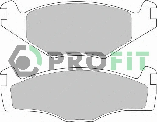 Brake Pad Set, disc brake (5000-0419)