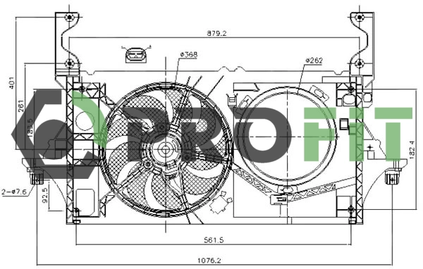 Fan, engine cooling (1850-0025)