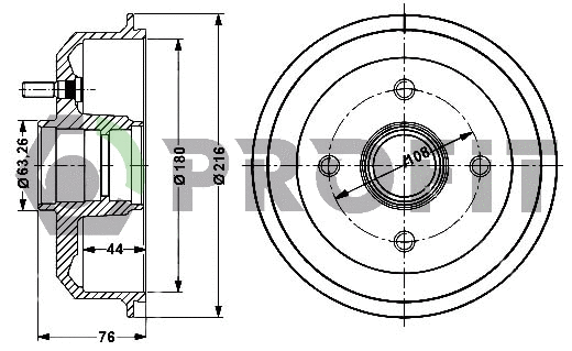 Brake Drum (5020-0024)