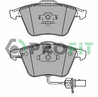 Brake Pad Set, disc brake (5000-1629)