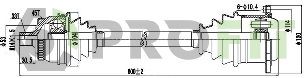 Drive Shaft (2730-0201)