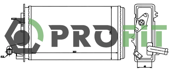 Heat Exchanger, interior heating (1760-0089)