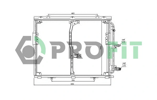 Condenser, air conditioning (PR 3552C1)