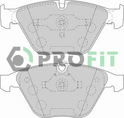 Brake Pad Set, disc brake (5000-1628 C)