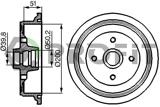 Brake Drum (5020-0001)