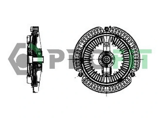 Clutch, radiator fan (1720-3018)