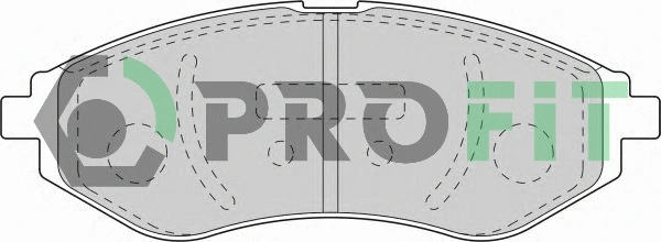 Brake Pad Set, disc brake (5000-1699)