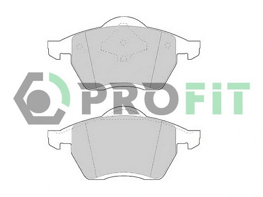 Brake Pad Set, disc brake (5000-1055)