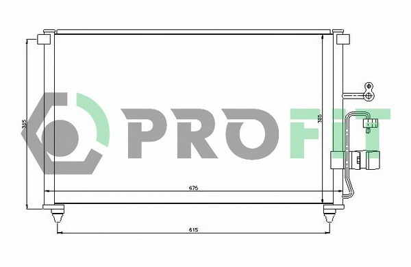 Condenser, air conditioning (PR 8001E2)