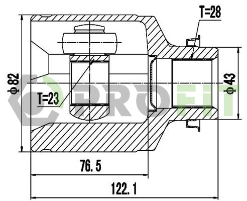 Joint Kit, drive shaft (2810-2075)
