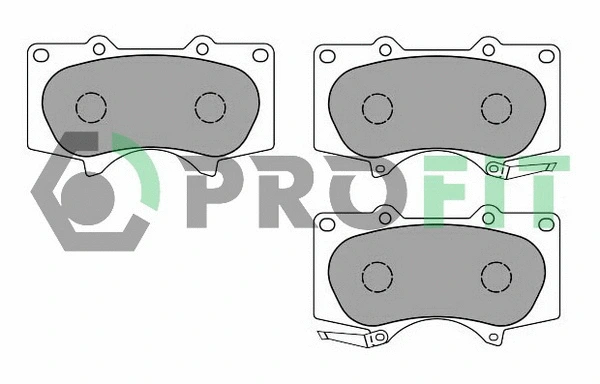 Brake Pad Set, disc brake (5000-1698 C)
