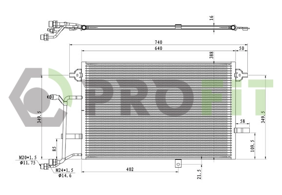 Condenser, air conditioning (1770-0003)