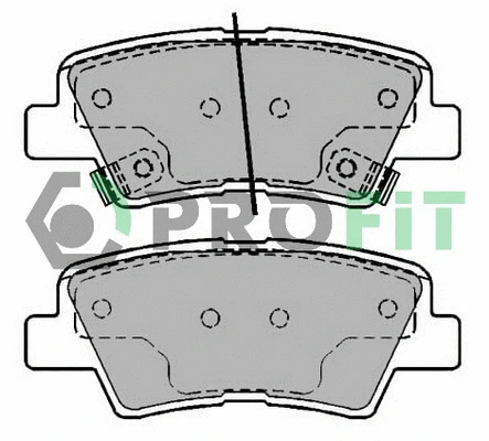 Brake Pad Set, disc brake (5000-2028)