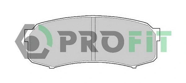 Brake Pad Set, disc brake (5000-1021 C)