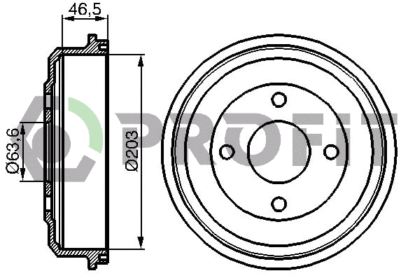 Brake Drum (5020-0027)